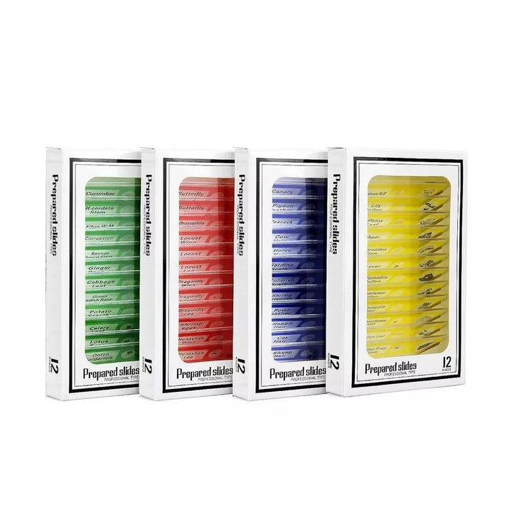 Kids Microscope Slides Set - 12 Specimens